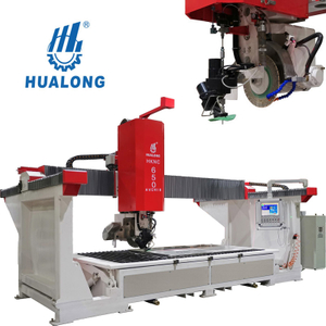 HUALONG HKNC-650J Hochleistungs-Schneid- und Strahl-5-Achsen-CNC-SawJet-Steinschneidemaschine mit Brückensäge und Wasserstrahl