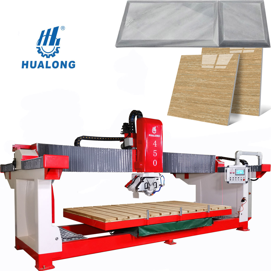 Hualong Hlsq-450 Machinery Steinschneidemaschine Steinbrücke sah Schneidemaschine Monoblock-Steinschneidemaschine Infrarot-Steinschneidemaschine