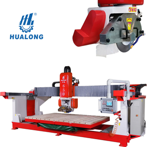 Hualong HLSQ-650 Automatische CNC-Stein-Marmor-Granit-Quarz-Fliesen-Schneidemaschine mit Siemens SPS-Steuerung